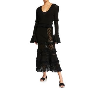 Jonathan Simkhai Lace Combo Maxi Dress